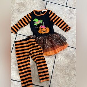 Halloween Cat and Pumpkin Kids Set
